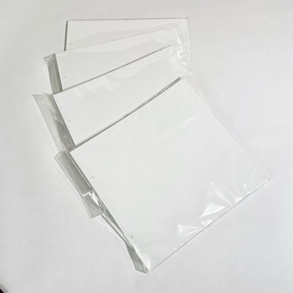 Custom cut predrilled photography portfolio paper